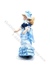 (image for) Miniature Handcrafted Vintage Southern Belle in Blue