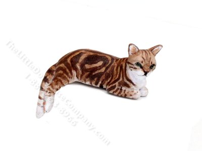(image for) Miniature Laying Tabby Cat by Karl Blindheim