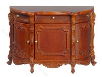 (image for) Miniature Walnut Buffet Table for Dollhouses