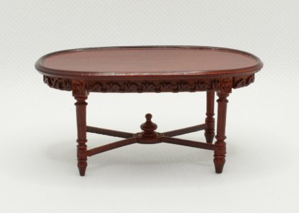 (image for) Miniature Oval Mahogany Coffee Table