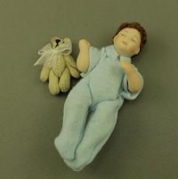 (image for) Charlie Baby Doll With Bear by Patsy Thomas
