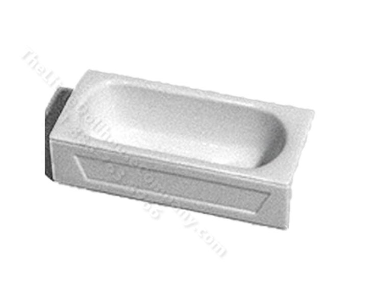 (image for) Miniature Apron/Skirt Style Bath Tub with Front Panel and Hardware for Dollhouses