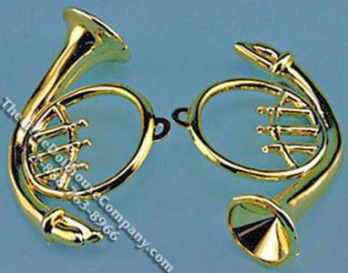 (image for) Miniature Pair of French Horns for Dollhouses