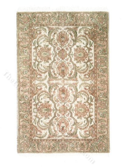 (image for) Miniature Beige Oriental Rug for Dollhouses