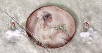 (image for) Miniature Decorative Bride Plate Set By Barb for Dollhouses