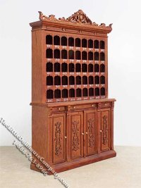 (image for) Dollhouse Scale Model New Walnut Mail Sorter