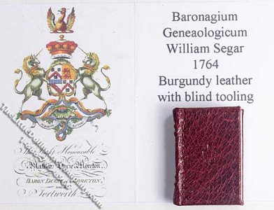 (image for) Miniature Book: Baronagium Geneaologicum, 1764