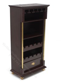 (image for) Miniature Wine Bottle Shelf Unit for Dollhouses
