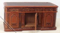 (image for) Miniature Walnut Resolute Desk for Dollhouses