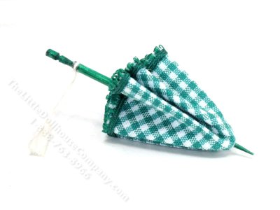 (image for) Miniature Parasol for Dollhouses - Green
