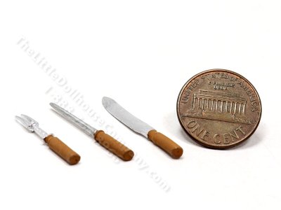 (image for) Miniature 3 Piece Carving Set for Dollhouses