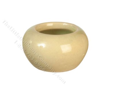 (image for) Miniature Short Green Vase for Dollhouses