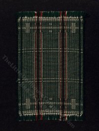 (image for) Miniature Green Woven Rug for Dollhouses
