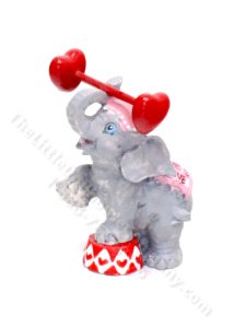 (image for) Miniature Figurine of a Circus Elephant for Dollhouses