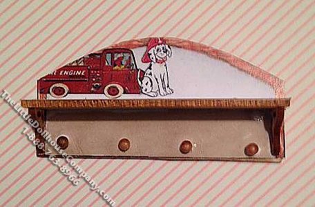 (image for) Miniature Peg Shelf Kit for Boys and Girls for Dollhouses