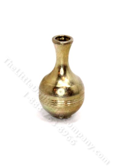 (image for) Miniature Brass Bud Vase for Dollhouses
