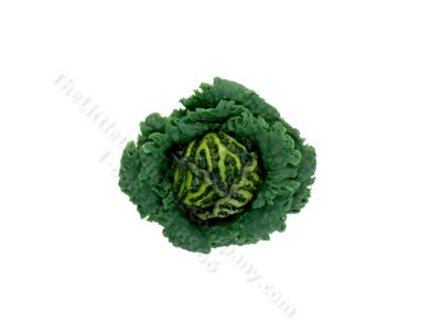 (image for) Dollhouse Scale Model Green Savoy Cabbage by Charlotte Willmott
