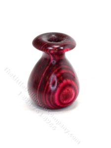 (image for) Handmade Miniature Red Wood Vase