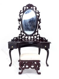 (image for) Miniature Mahogany Dressing Table for Dollhouses