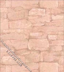 (image for) As Is Tan Flat Stone Pattern Miniature Wallpaper for Dollhouses