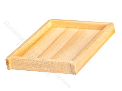 (image for) Miniature Wooden Tray for Dollhouses
