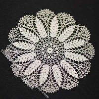 (image for) Miniature Large Flower Design Laser Cut Doily for Dollhouses