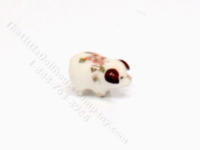 (image for) Miniature Porcelain Piggy Bank for Dollhouses