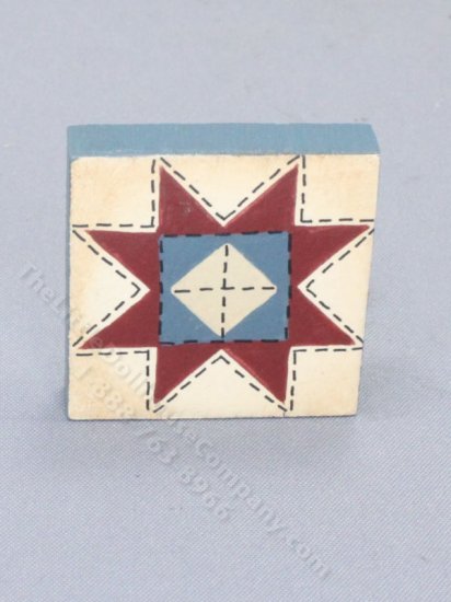 (image for) Miniature Quilt Square Sign for Dollhouses