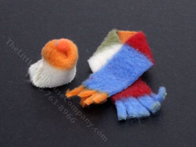 (image for) Miniature Hat and Scarf for Dollhouses