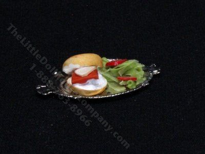 (image for) Miniature Bagel and Lox for Dollhouses