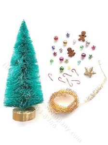 (image for) Miniature Christmas Tree Kit, Gold