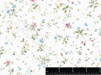 (image for) Painted Floral Miniature Wallpaper for Dollhouses