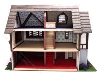(image for) 1:48 Scale Assembled Tudor Dollhouse