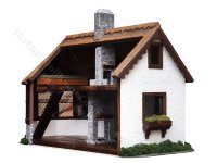 (image for) Assembled Thatched Roof Cottage