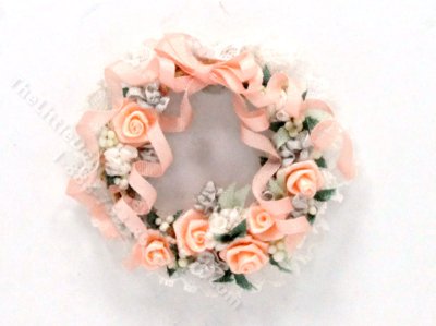 (image for) Miniature Lace Wreath for Dollhouses
