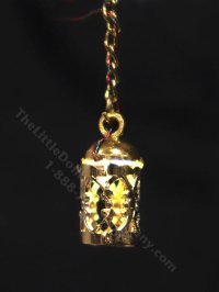 (image for) 1:48 Scale Miniature 3V Lantern Pendant Ceiling Light for Dollhouses