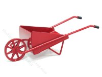 (image for) Miniature Red Metal Wheelbarrow