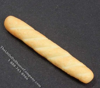 (image for) Miniature French Loaf of Bread for Dollhouses