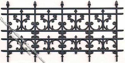 (image for) Miniature Georgian/Victorian Railing for Dollhouses
