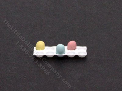 (image for) Miniature Dyed Eggs Drying Tray for Dollhouses