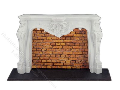(image for) Miniature Rococo Fireplace