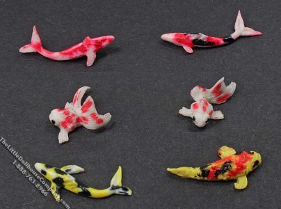(image for) Miniature Tropical Long Fin Fish for Dollhouses (1/pk)