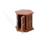 (image for) Miniature Walnut End Table for Dollhouses