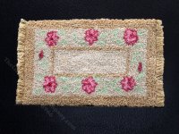 (image for) Miniature Beige Floral Bunka Rug for Dollhouses