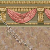 (image for) Willington on Marble Pattern Miniature Wallpaper for Dollhouses