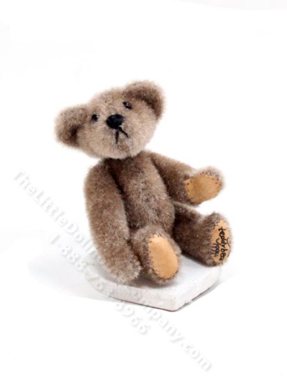 (image for) Miniature Grey Teddy Bear for Dollhouses