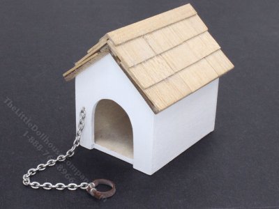(image for) Miniature Handmade Dog House for Dollhouses