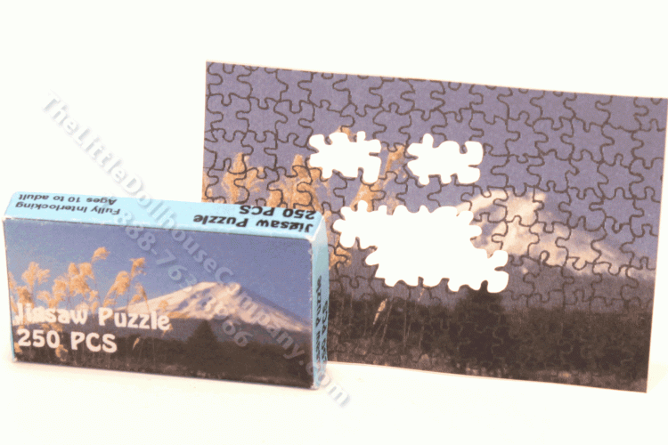 (image for) Miniature Partially Completed Puzzle of Mount Fuji