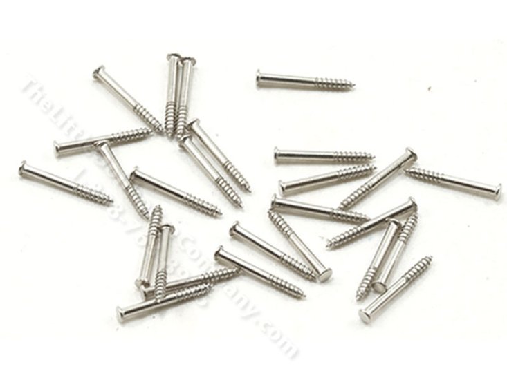 (image for) Dollhouse Scale Model Satin Nickel 1/4" Brads, 100/Pk