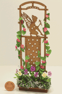 (image for) Miniature Dressed Trellis for Dollhouses, Mini Creations by Judy